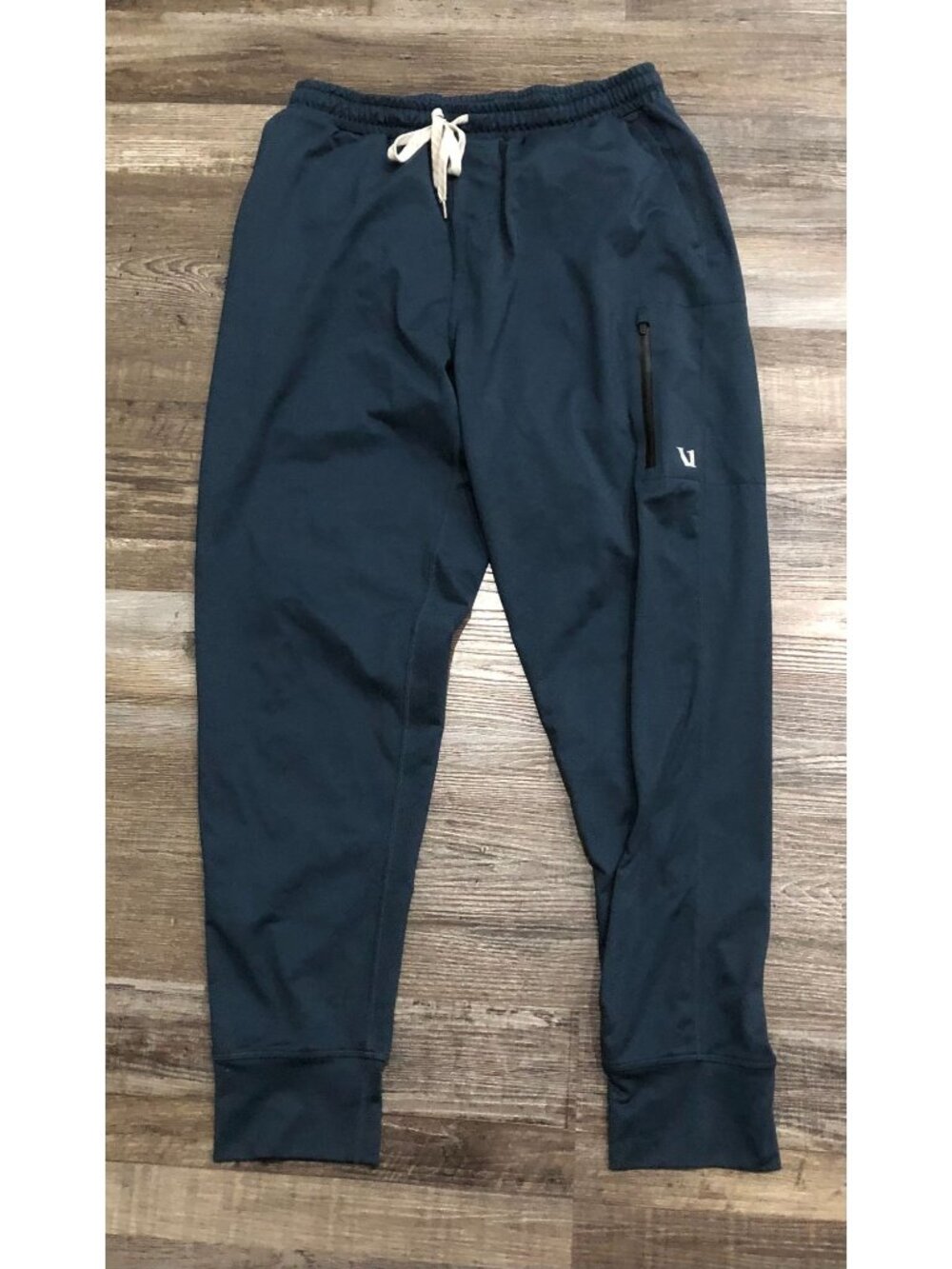 Vuori Sunday Performance Jogger Mens Medium Navy Blue Stretch Zip Pocket